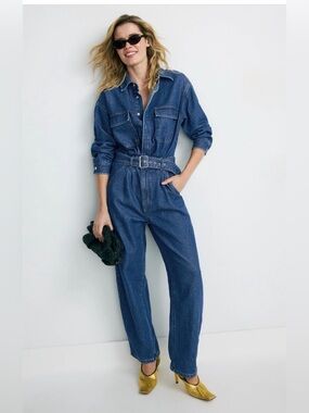Rolla’s Denim Barrel Jumpsuit - size XL - NWOT